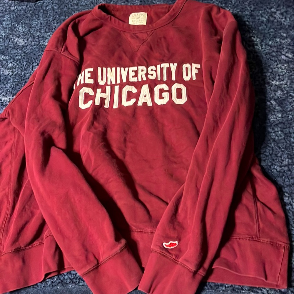 Red University of Chicago crewneck